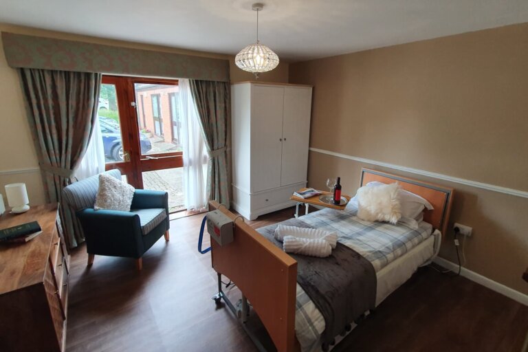 Explore another cosy bedroom at Maple Lodge Care Home in Catterick, designed for comfort and tranquility for our residents