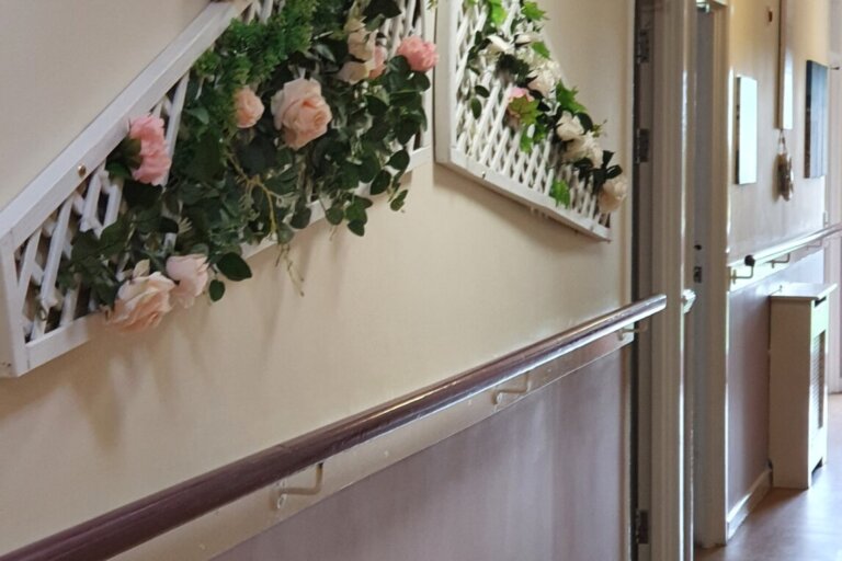 A corridor at Maple Lodge Care Home in Catterick