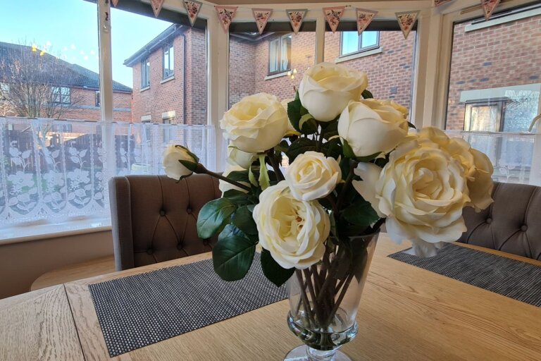 The dining room at The Lawns in Darlington