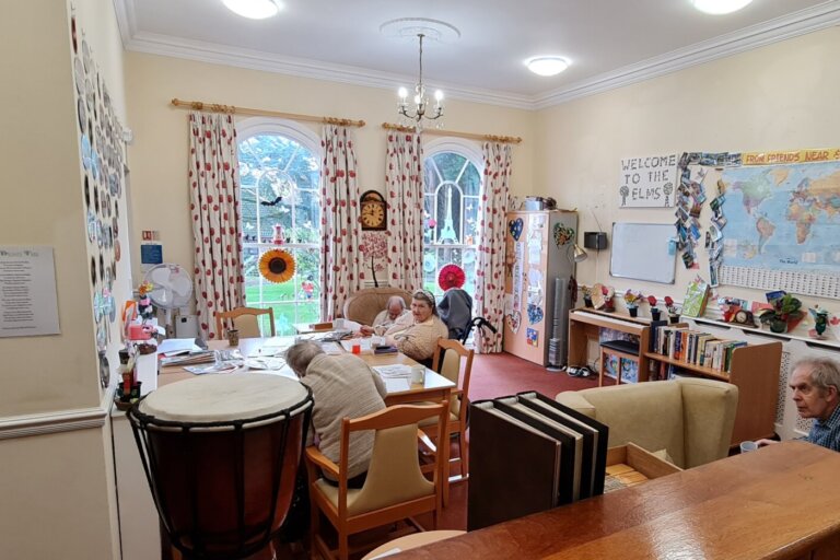 The Activity room at The Elms Care Home in Louth