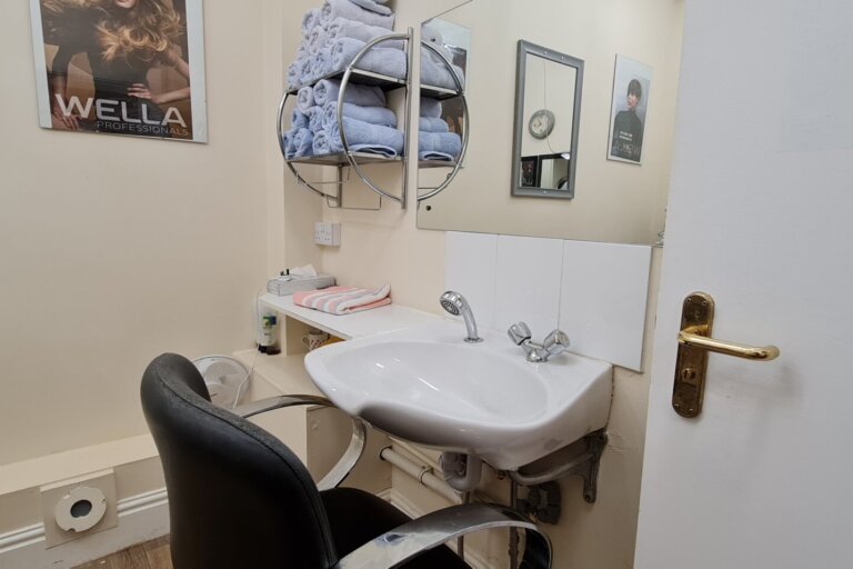 The hair salon at The Elms Care Home in Louth