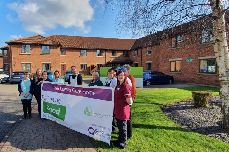 The Lawns Care Home, located close to the famous Darlington railway station, with the famous clock tower visible from the grounds and easily accessible from the A66. The Lawns is also close to local shops, parks public transport and other amenities.