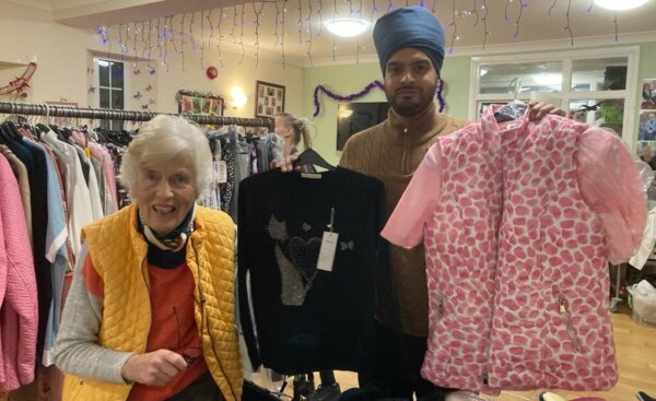 The residents at The Limes Care Home were treated to a special visit by local retailer Ralph Singh from 'Best Buy Clothing' during his seasonal rounds.