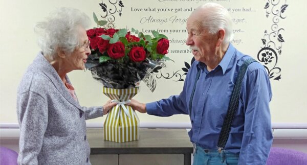 Benda & Graham 1 Brenda & Graham, residents at Alpine Lodge Care Home in Stocksbridge near Sheffield