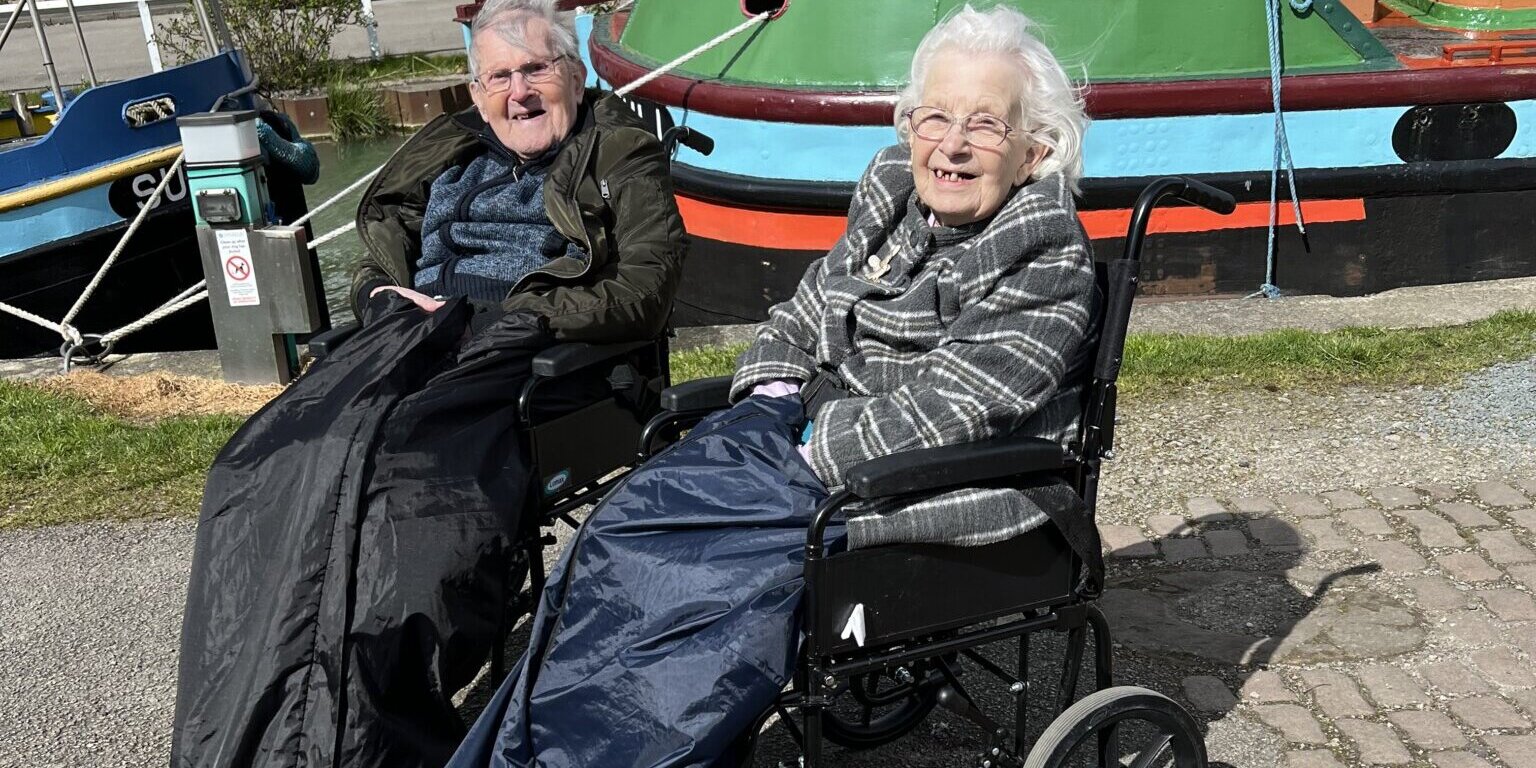 mauriceandcath Residents Maurice and Cath, accompanied by Activity Coordinators Michaela and Michelle, ventured out between rain showers for a refreshing walk around Beverley