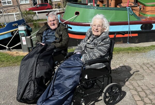 mauriceandcath Residents Maurice and Cath, accompanied by Activity Coordinators Michaela and Michelle, ventured out between rain showers for a refreshing walk around Beverley