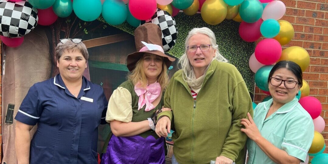 Screenshot_20240506-073616_Messenger Relive the enchantment of the Mad Hatters Tea Party at Maple Lodge Care Home in Catterick. Discover the joy and community spirit from our whimsical afternoon celebration!