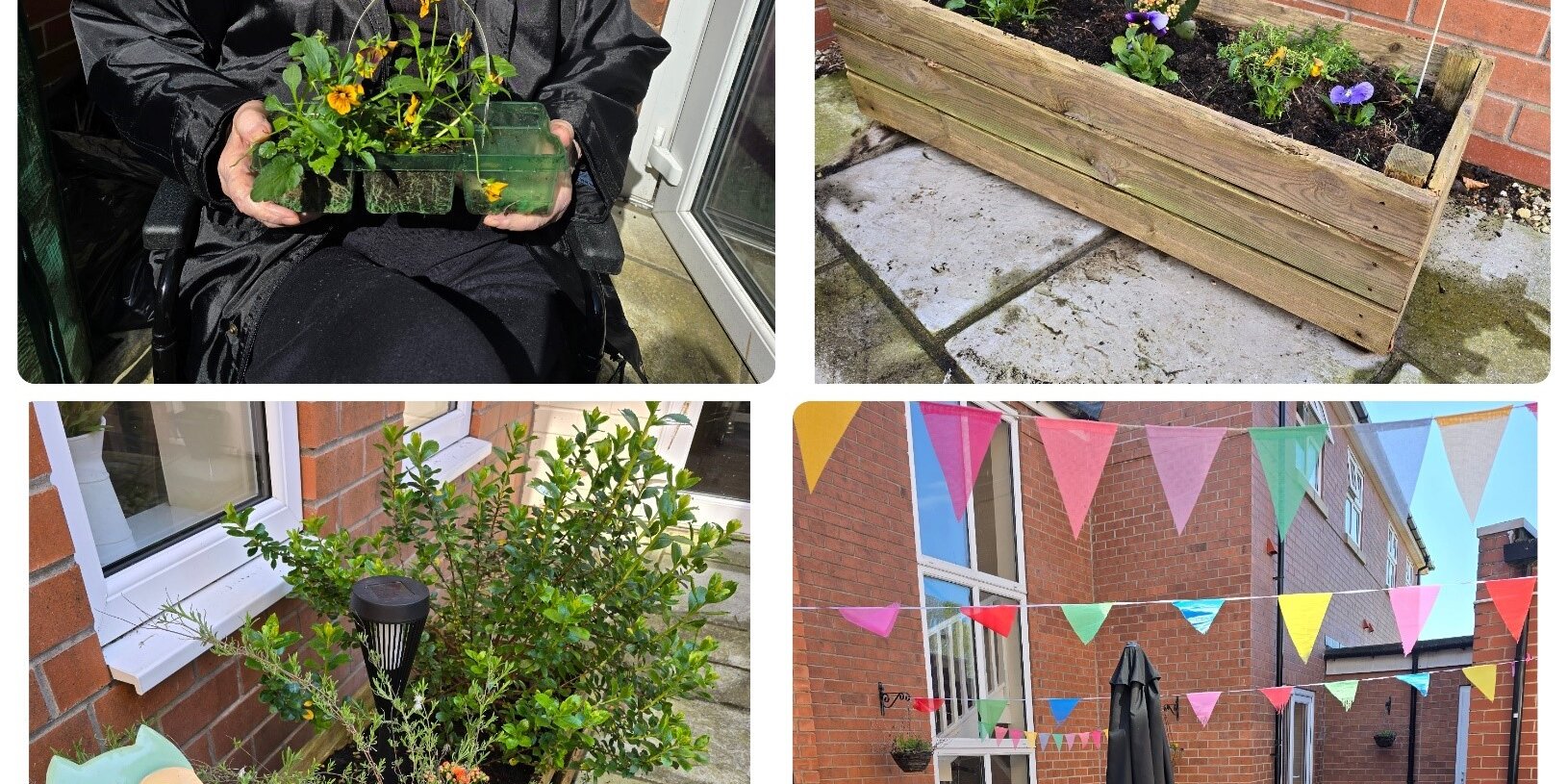 bbb This week at Bridlington's Foresters Lodge Care the residents have been soaking up the beautiful sunshine and embracing National Gardening Week with enthusiasm!