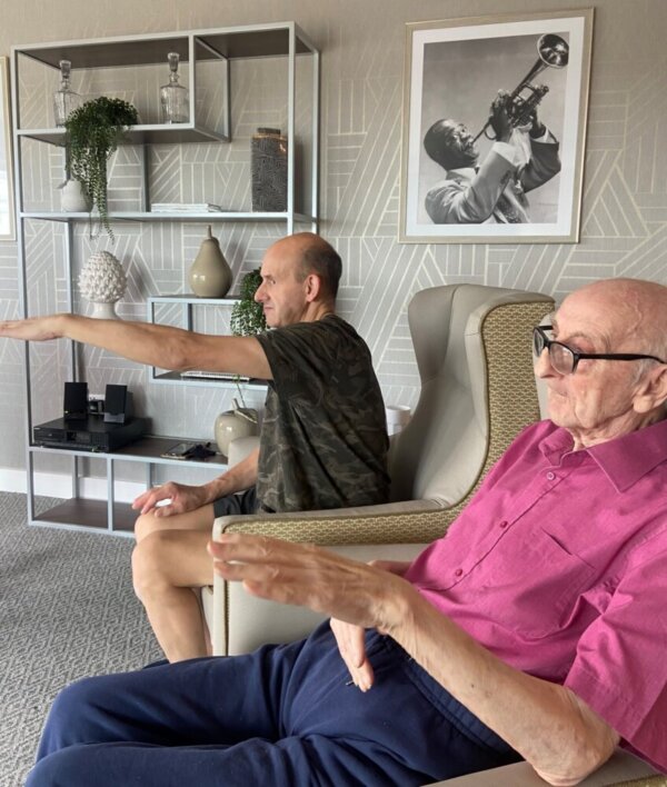 Fitness sessions at Springfield Manor. Experience engaging and active care at Springfield Manor Care Home, where residents enjoy fitness sessions and a vibrant community atmosphere