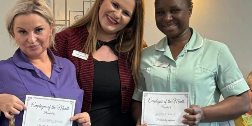 Messenger_creation_B6B73D8F-6811-4832-B736-9CD54F03FF40 At The Grange Care Home in Darlington, it’s not just about care—it’s about connection, compassion, and community. This month, we celebrated two remarkable team members who embody everything that makes The Grange special.