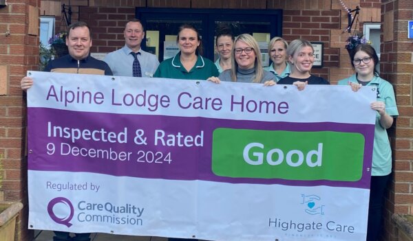 We are delighted to share that Alpine Lodge Care Home, part of the Highgate Care group, has achieved a ‘Good’ rating from the Care Quality Commission (CQC)