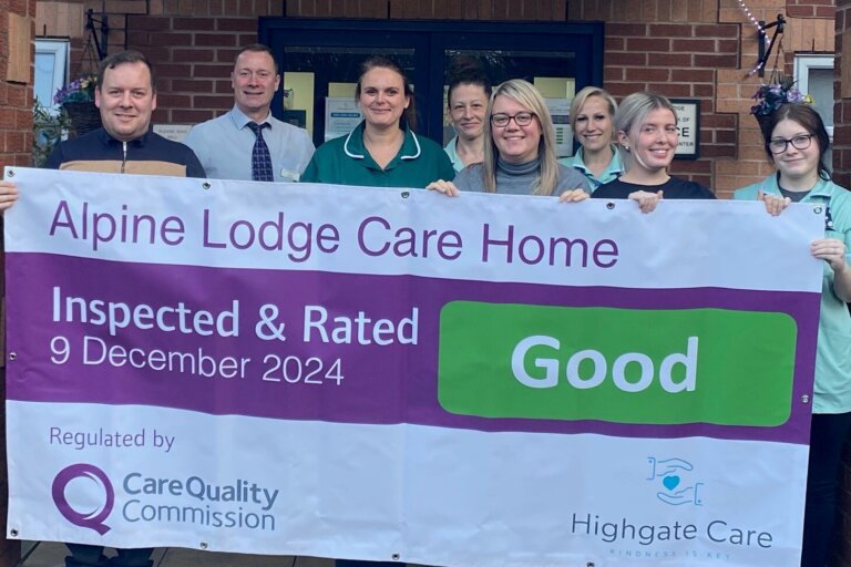 We are delighted to share that Alpine Lodge Care Home, part of the Highgate Care group, has achieved a ‘Good’ rating from the Care Quality Commission (CQC)