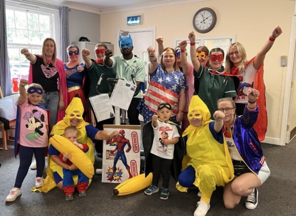 Figham Highgate Care Superheroes raise money for Alzheimer's Society.
