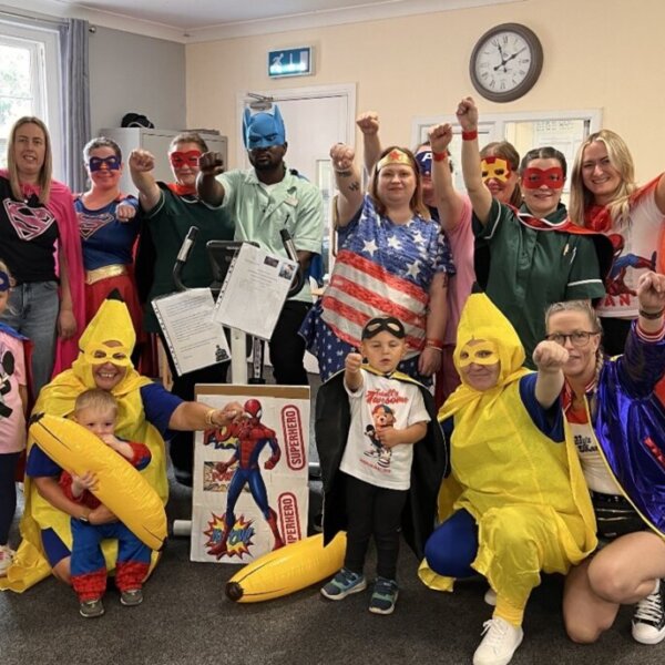 Highgate Care Superheroes raise money for Alzheimer's Society.