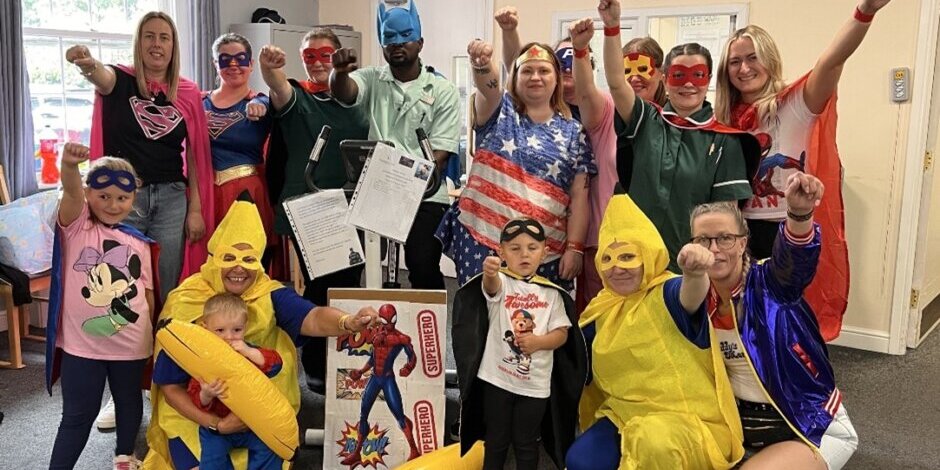Highgate Care Superheroes raise money for Alzheimer's Society.
