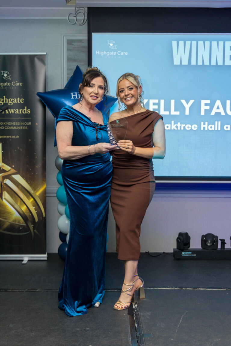 Kelly Faulkner Oaktree Hall and Lodge Highgate Care Awards 2026